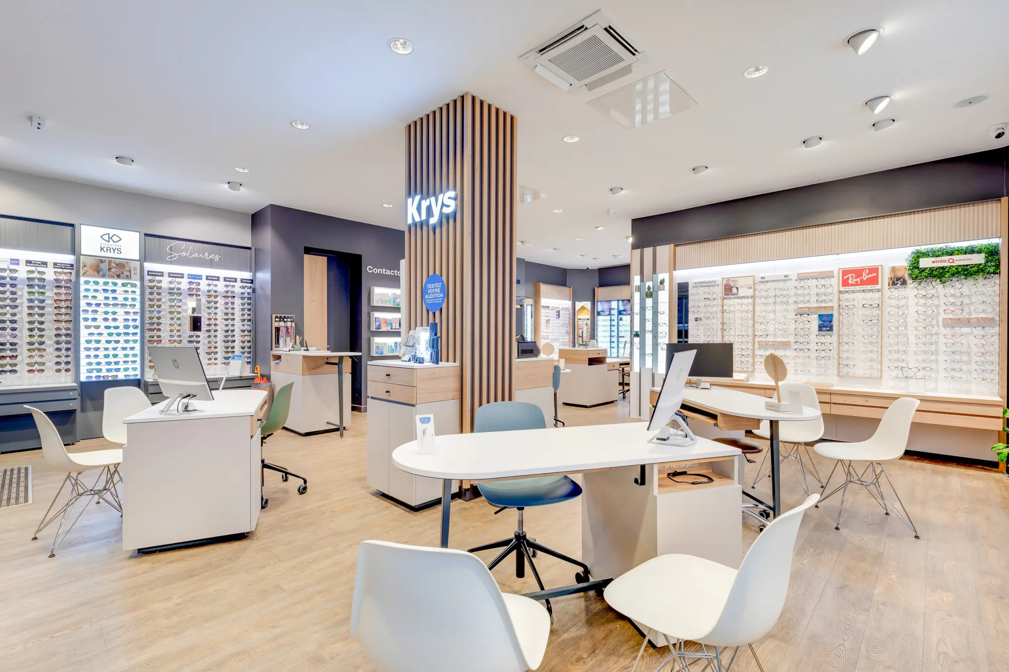 Espace optique du centre Krys Audition Les Halles au Havre